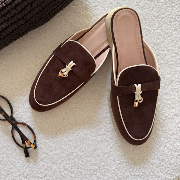 Karine | Mules mocassins marron