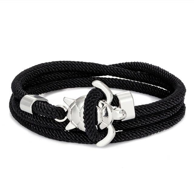 Tortue Marine | Bracelet torsadé avec fermoir tortue – Vue 09