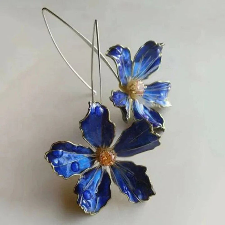 Floraison Bleue | Longues boucles d&