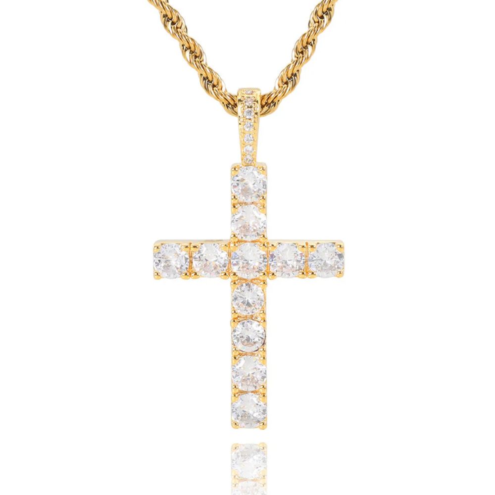 Christine | Collier croix classique – Vue 01