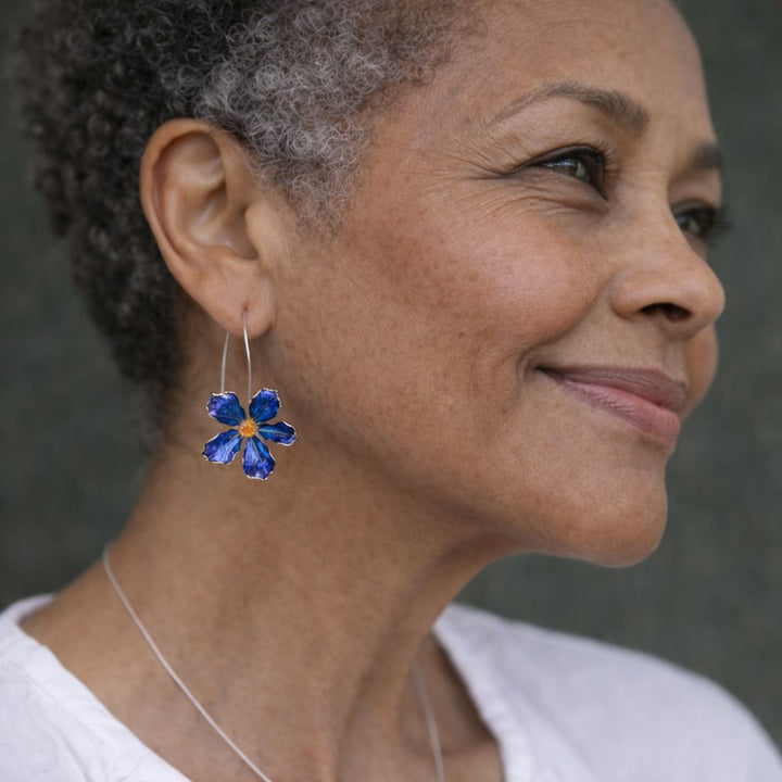 Floraison Bleue | Longues boucles d&
