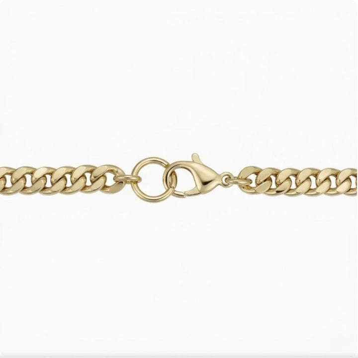 Maille Gourmette | Bracelet gourmette doré – Vue 02