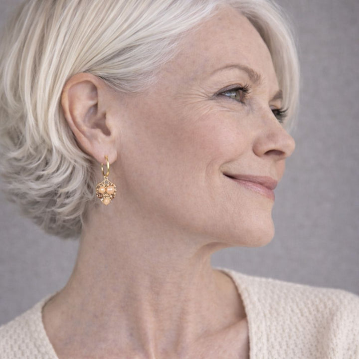 Cœur Doré Rose | Boucles d&