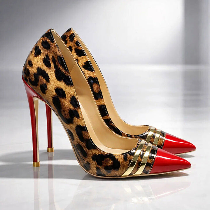 Tessa | Escarpins pointus motif léopard