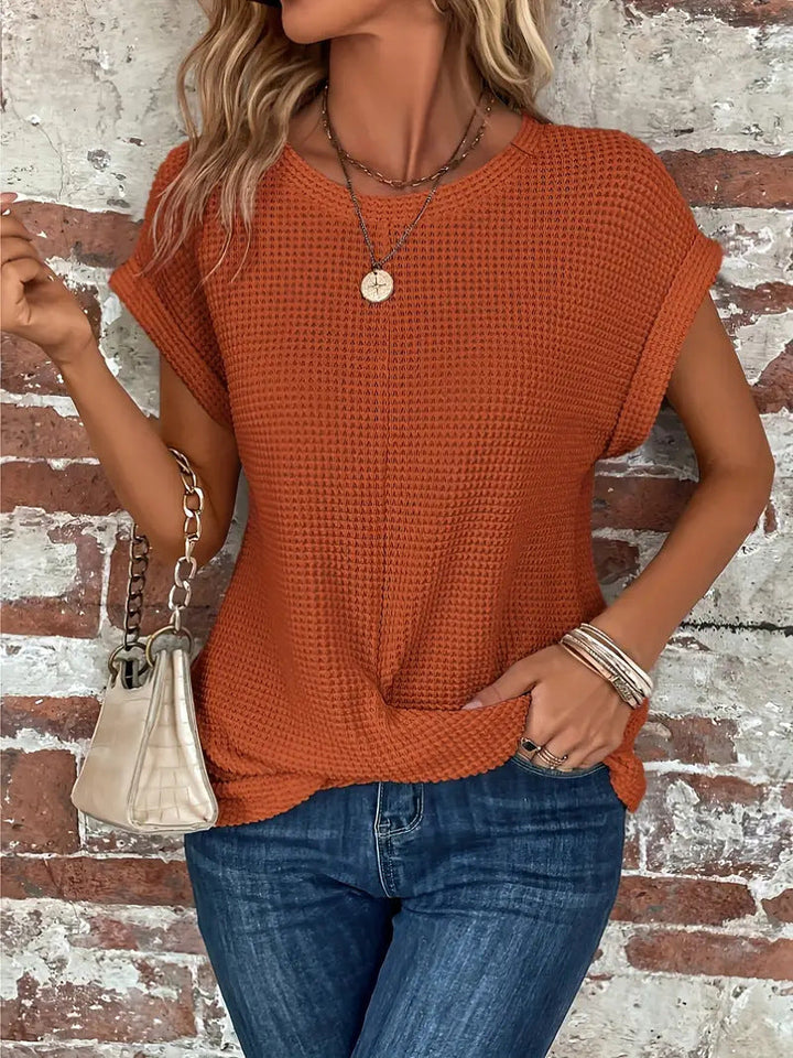 Urielle | T-shirt à texture gaufrée