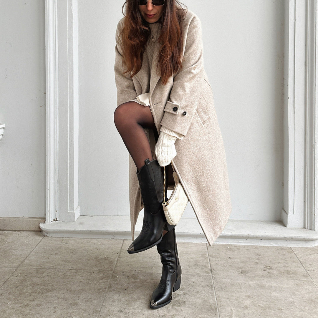 Félicie | Bottes western noires à bout métallique