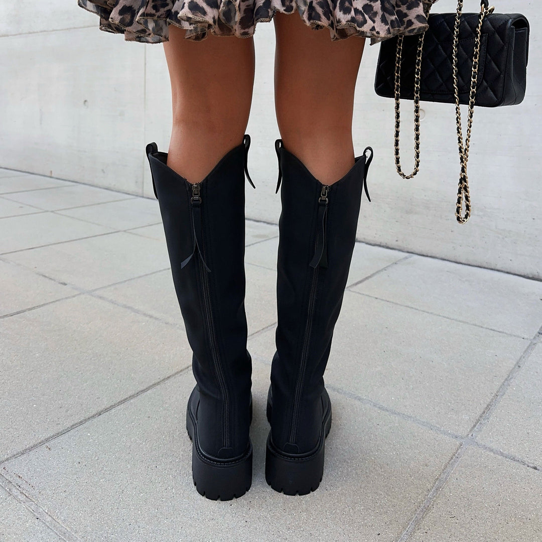 Octavie | Bottes cavalières noires