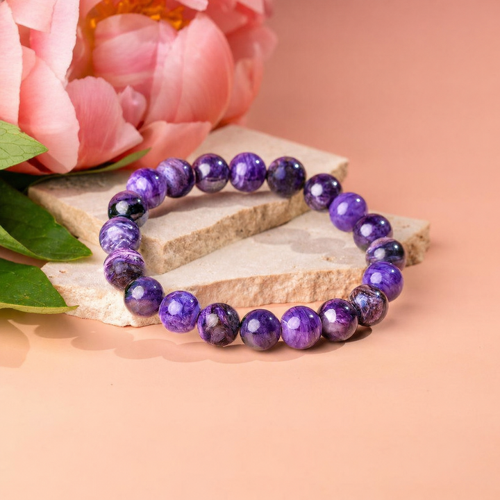 Intuition Inébranlable – Bracelet en charoïte | 10 mm – image 1
