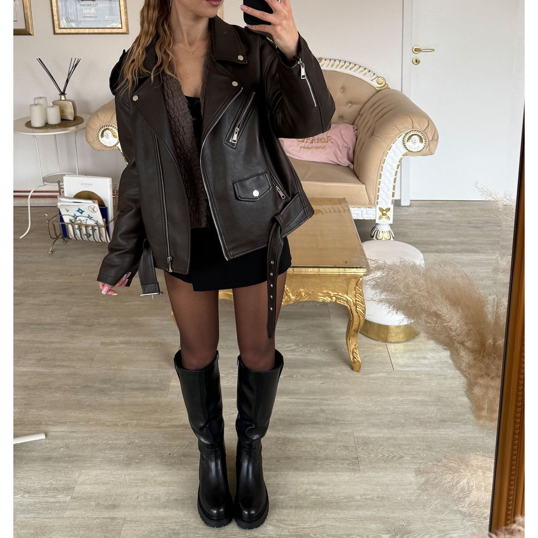 Véronique | Bottes hautes noires à semelle épaisse