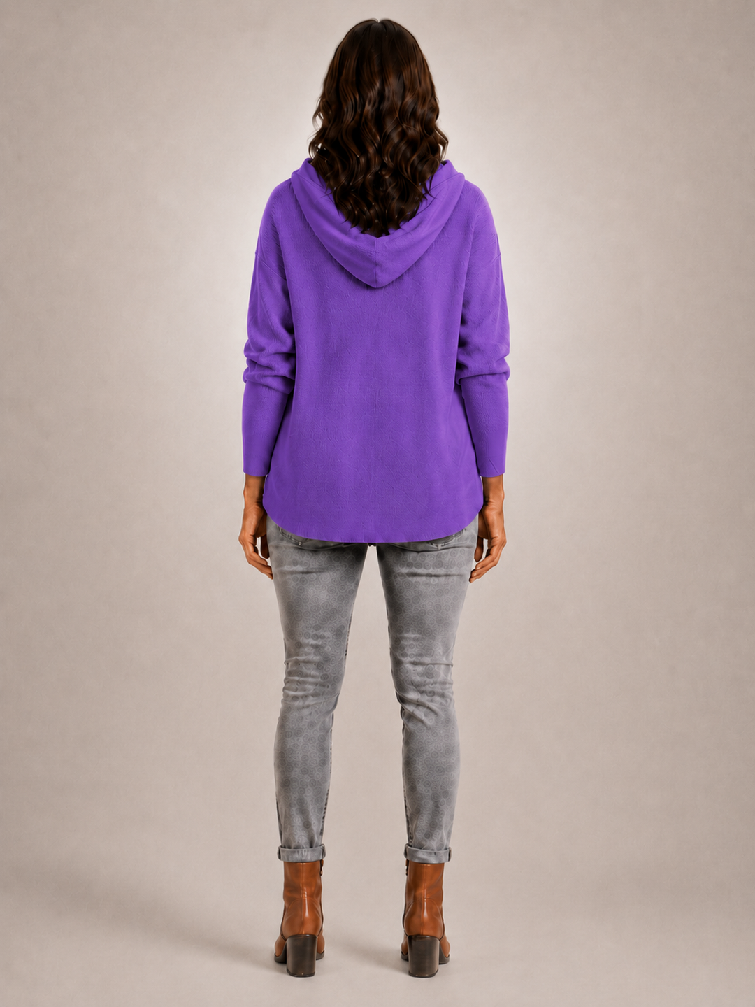 Rosalie | Cardigan à capuche boutonné en maille côtelée