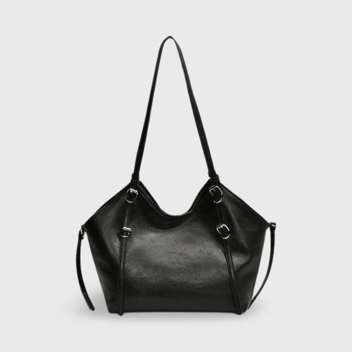 Sac cabas Yara noir vu de face