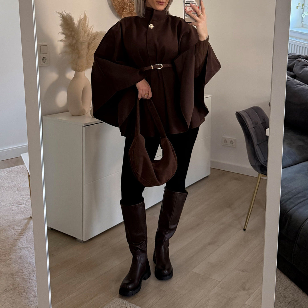Simone | Bottes hautes marron à semelle épaisse