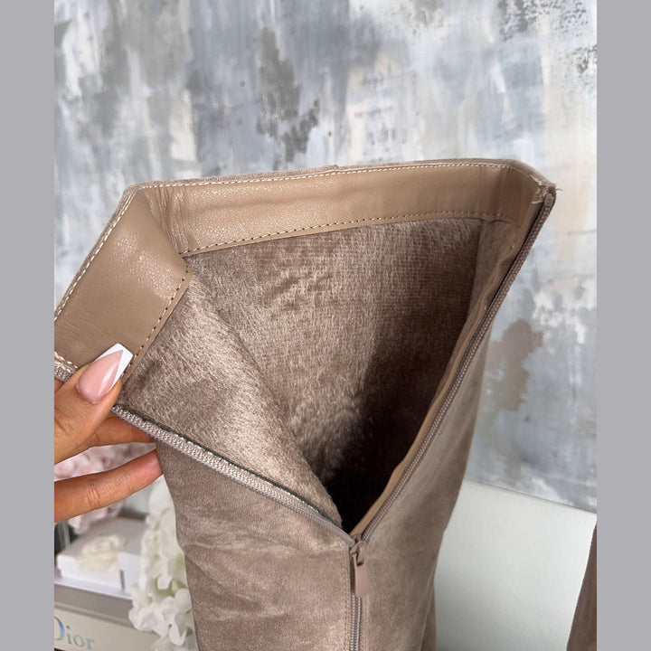 Suzanne | Bottes hautes élégantes à tige froncée